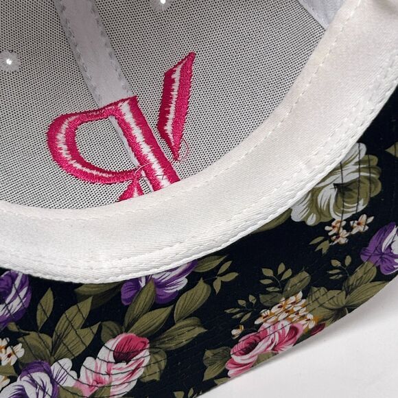 Visionary Baseball Hat Cap Floral Flowers Three Ds 6 Panel Snapback White - Picture 8 of 12